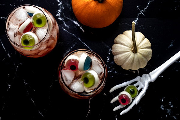 Spooky Eyeball Cranberry Spritzer